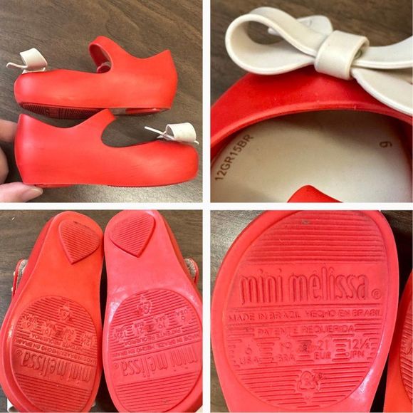 Bundle of 2 Pairs Authentic Mini Melissa Toddler Mary Jane Shoes - Picture 9 of 9